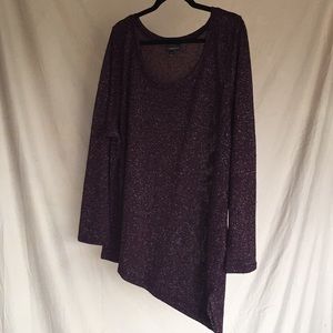 Sparkly, plum colored sweater EUC